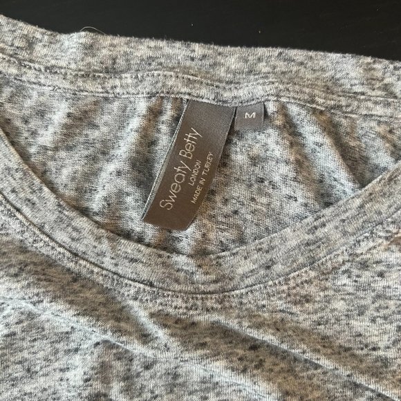 Sweaty Betty Crewneck Tee, M Gray - Picture 3 of 3